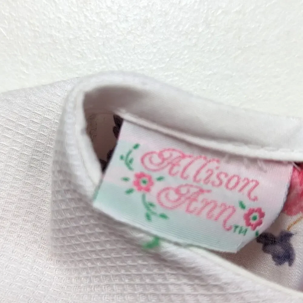 Vintage Allison Ann Dress Girls Size 18m Pink Floral Spring